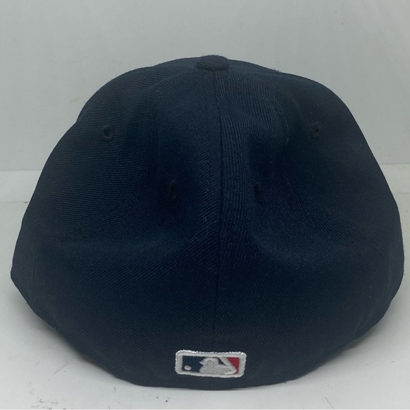 Atlanta Braves New Era Low Profile 59FIFTY Fitted Hat Navy Size 7 - Picture 6 of 9